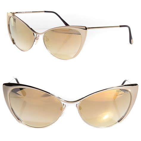 tom ford gold cat eye sunglasses